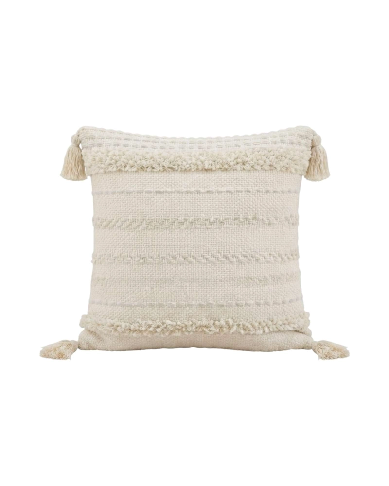 JUEGO DE 2 FUNDAS DE COJIN ESTILO BOHO EN TELA JACQUARD - 6