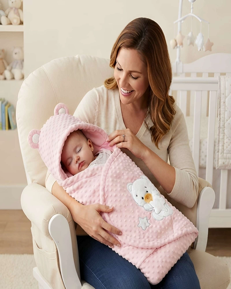 SACO DE DORMIR PARA BEBE CON TEXTURA SUAVE DE BURBUJA - 4