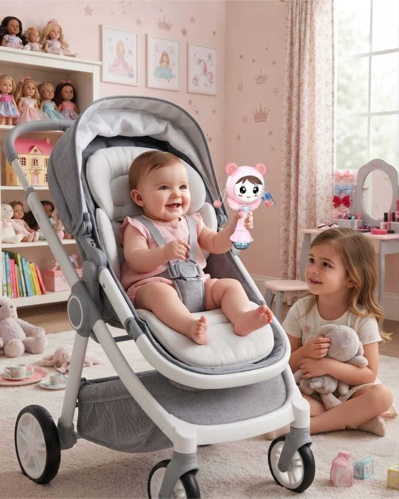 SONAJERO Y MORDEDOR MUSICAL: JUGUETE PARA ESTIMULACION BEBE - 4