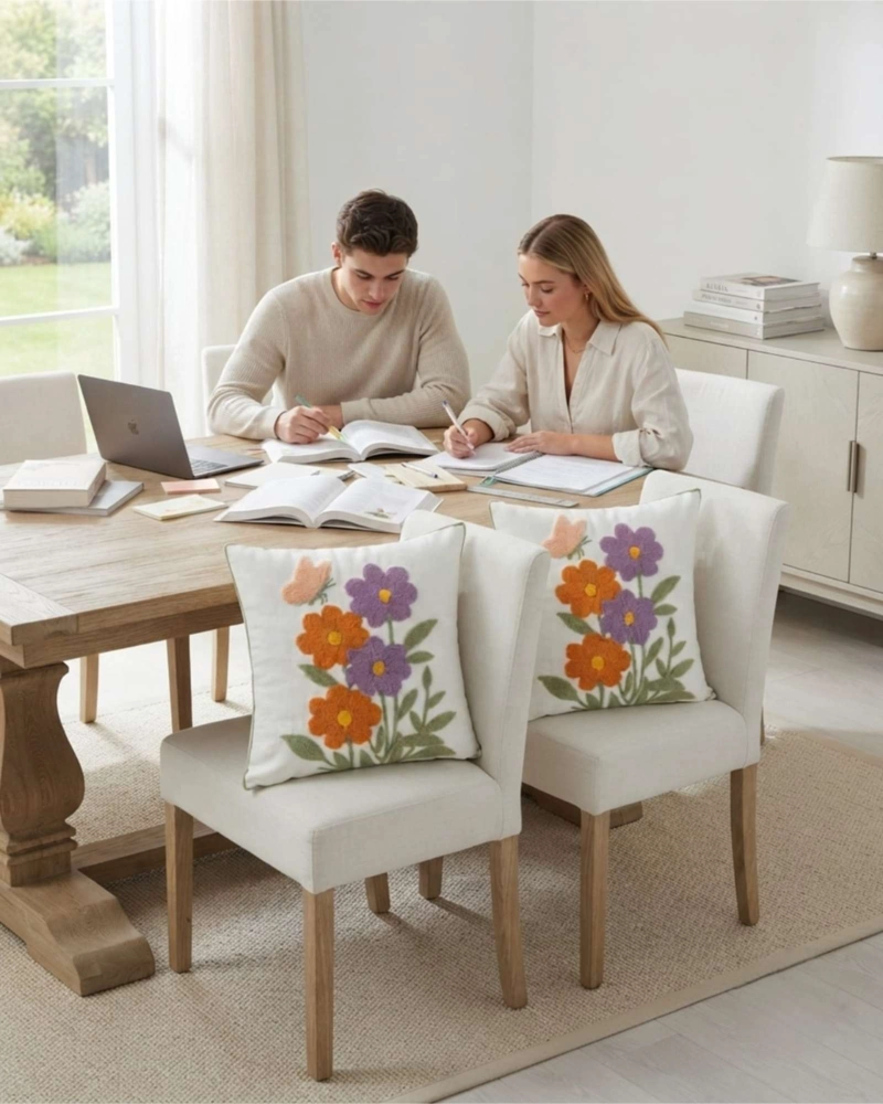 FUNDAS DE COJIN DECORATIVAS ELEGANTES SET DE 4 UNIDADES - 4