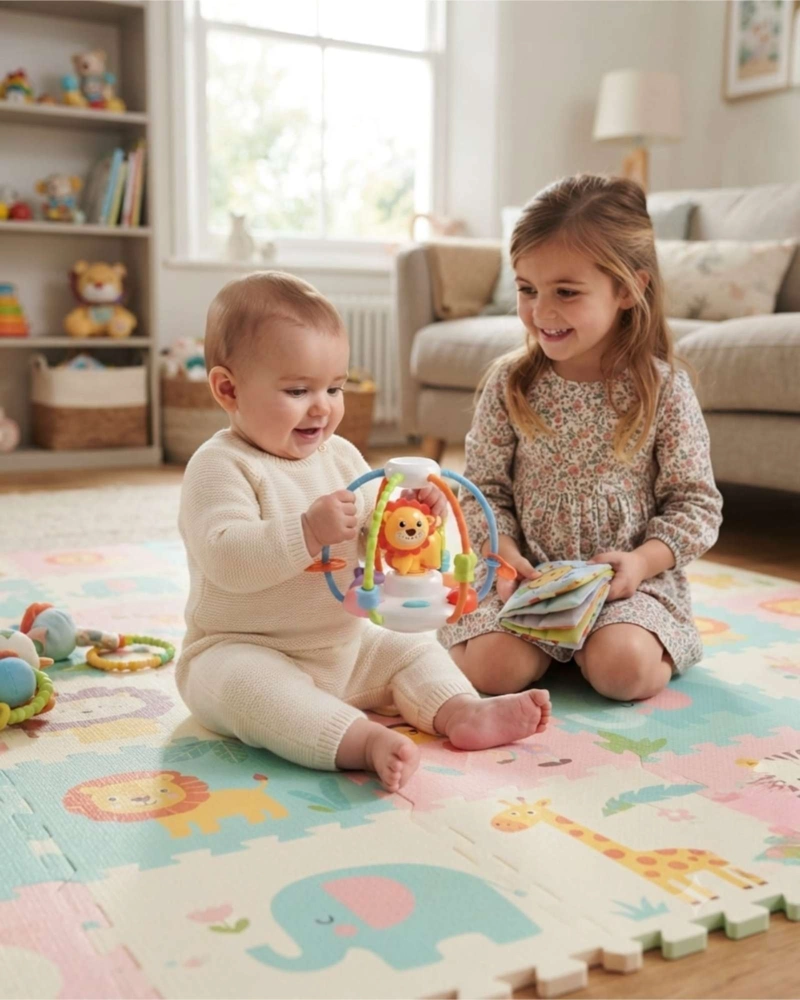 SONAJERO DIDACTICO GIRATORIO DISEÑO DE LEON PARA BEBES - 1