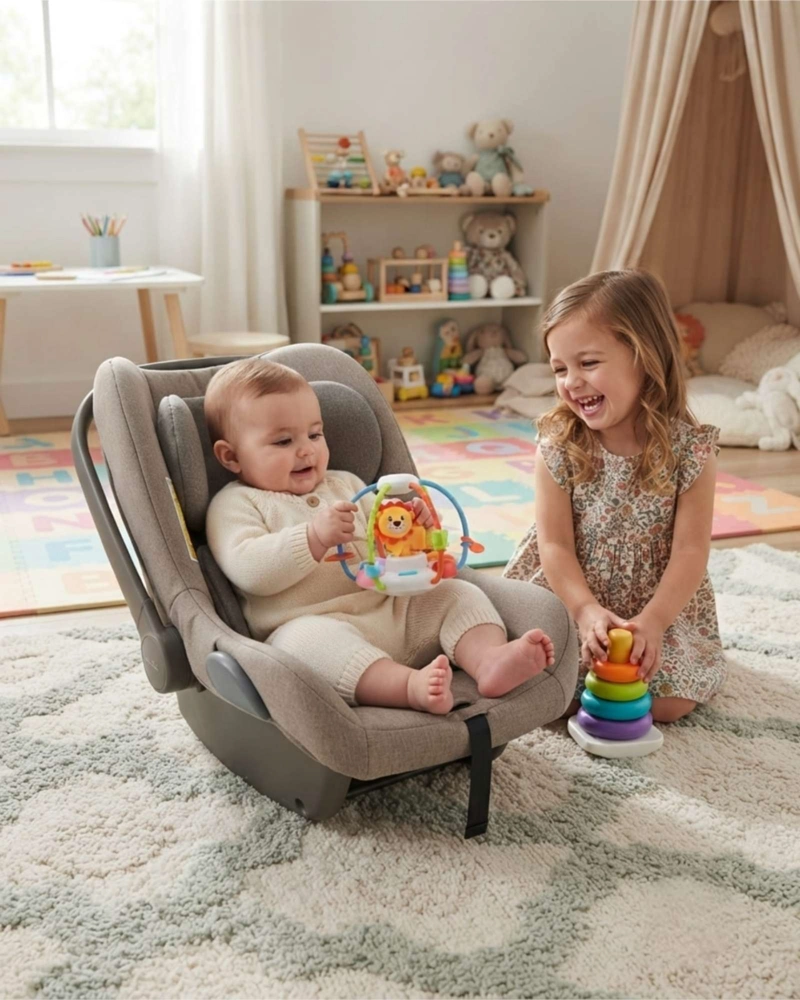 SONAJERO DIDACTICO GIRATORIO DISEÑO DE LEON PARA BEBES - 3