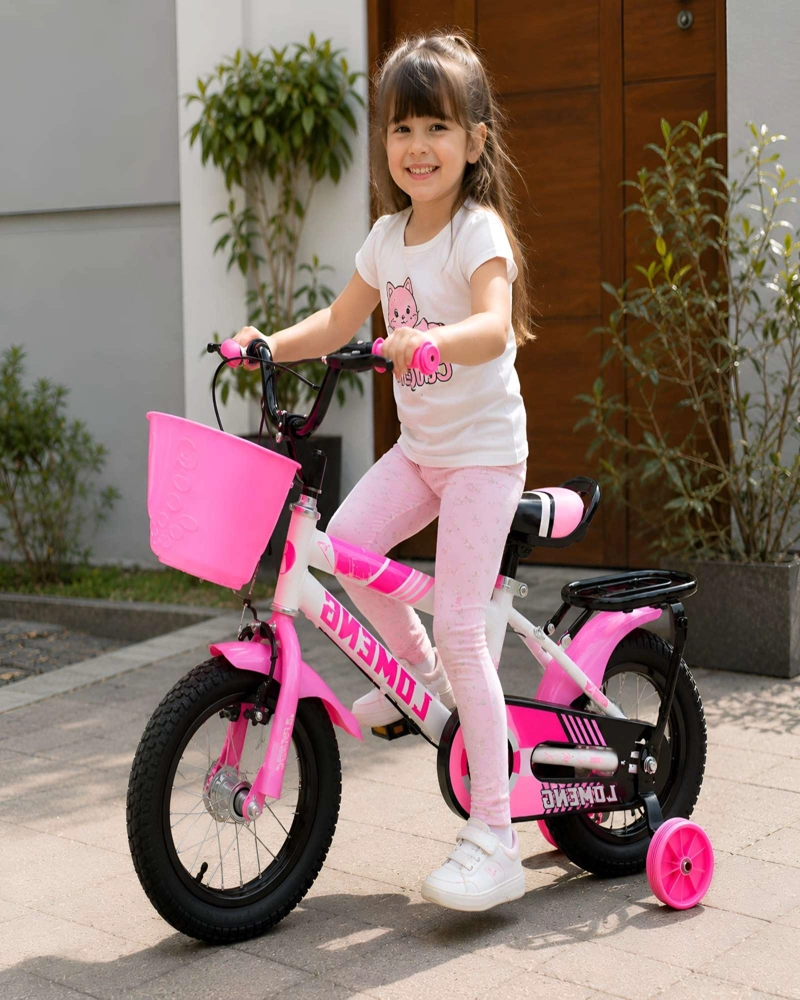 BICICLETA INFANTIL DE INICIACION CON RUEDAS DE APOYO ARO 12 - 2