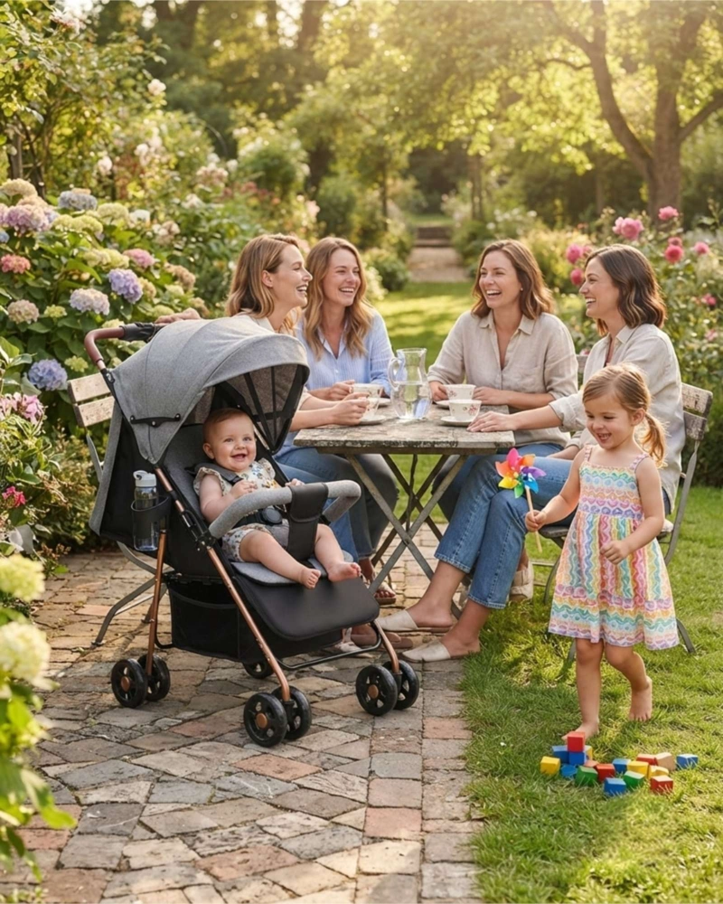 COCHE PARA BEBE CON ESTRUCTURA RESISTENTE Y ASIENTO ACOLCHADO - 5