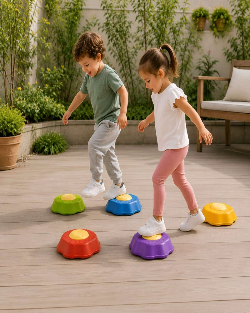SET DE PIEDRAS DE EQUILIBRIO Y COORDINACION SENSORIAL PARA NIÑOS - 3