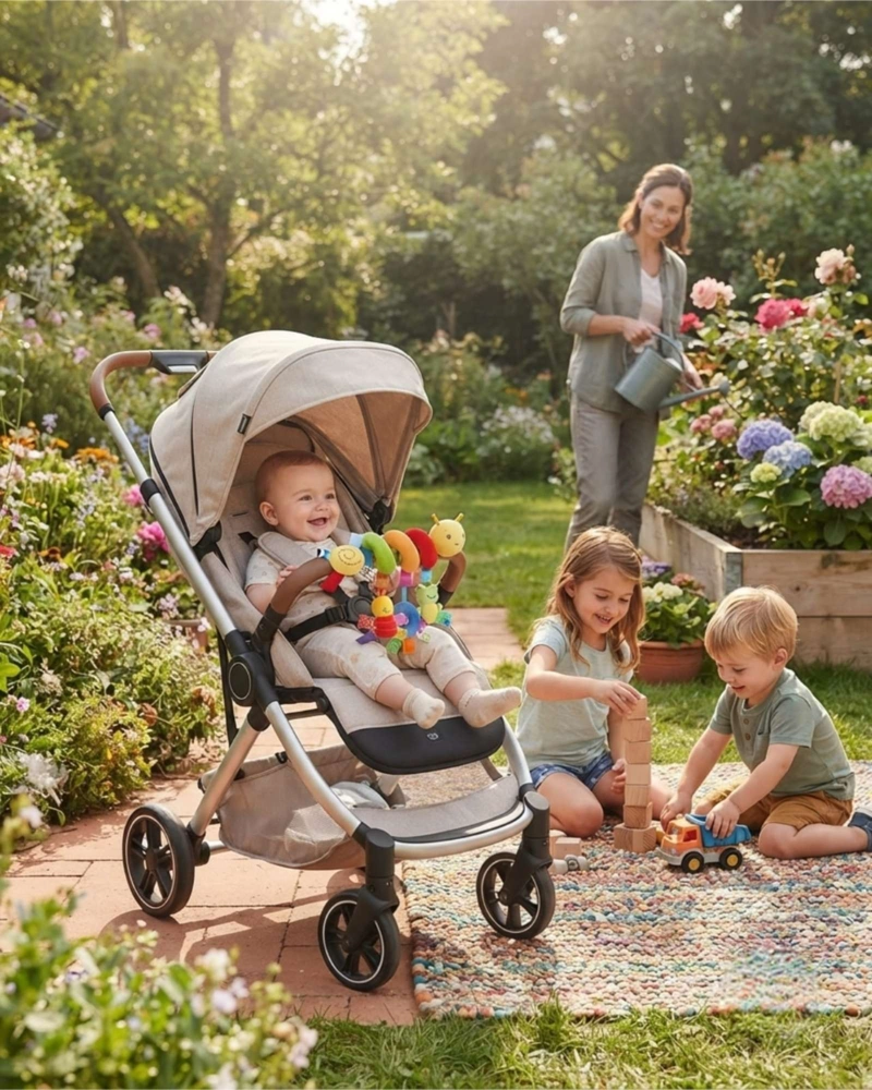 SONAJERO ESPIRAL INTERACTIVO 3 EN 1 PARA COCHE Y CUNA DE BEBE - 3