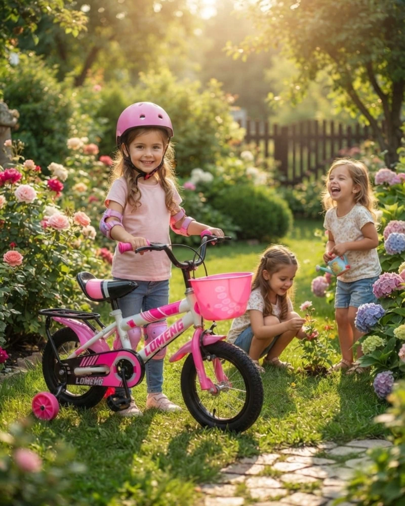 BICICLETA PARA NIÑOS ARO 12 CON KIT DE PROTECCION Y CASCO - 5