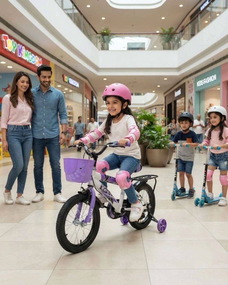 BICICLETA PARA NIÑOS ARO 14 CON KIT DE PROTECCION Y CASCO - 2