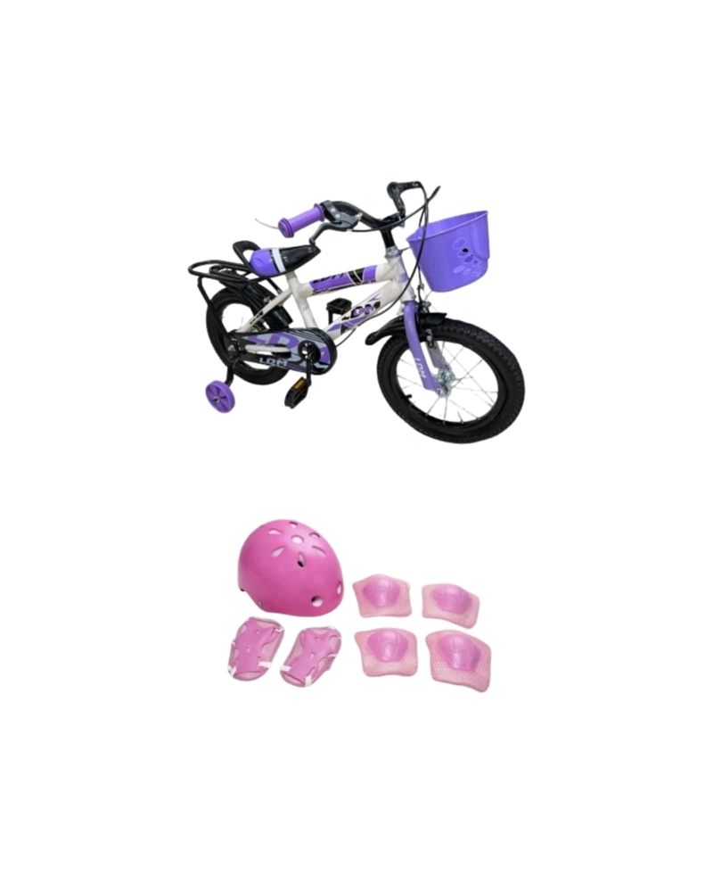 BICICLETA PARA NIÑOS ARO 14 CON KIT DE PROTECCION Y CASCO - 6