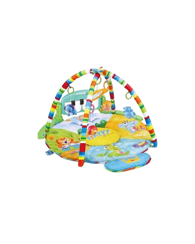 GIMNASIO DE BEBE  CON ALFOMBRA MULTISENSORIAL Y DOBLE ARCO DE JUEGOS - 6