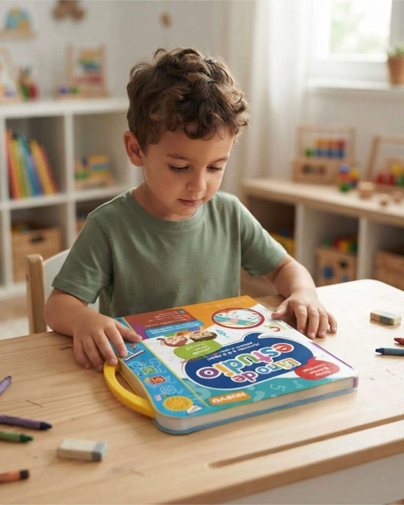 LIBRO DIDACTICO TACTIL EDUCATIVO INFANTIL CON ASA DE TRANSPORTE - 2