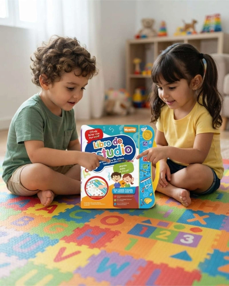 LIBRO DIDACTICO TACTIL EDUCATIVO INFANTIL CON ASA DE TRANSPORTE - 5