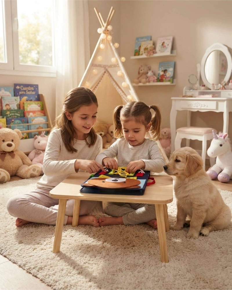 TABLERO SENSORIAL MONTESSORI MALETIN DIDACTICO DE VIAJE - 2