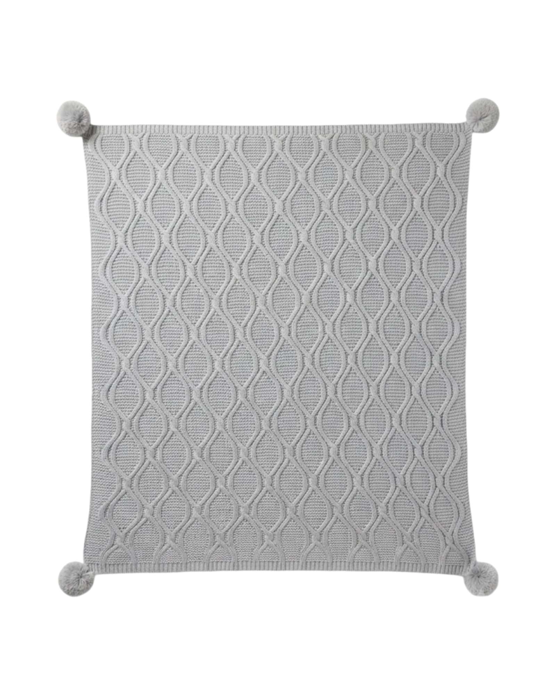 ​MANTA DECORATIVA DE LUJO CON POMPON 130 × 150 CM - 6