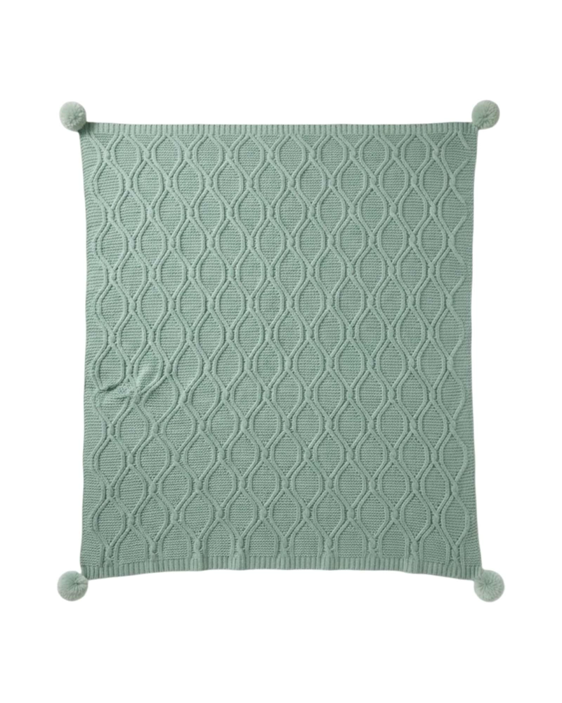 ​MANTA DECORATIVA DE LUJO CON POMPON 130 × 150 CM - 6
