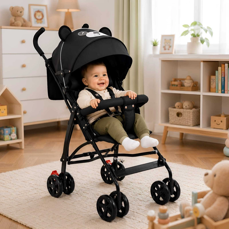 COCHE PASEADOR LIVIANO Y PLEGABLE PARA BEBE - 3