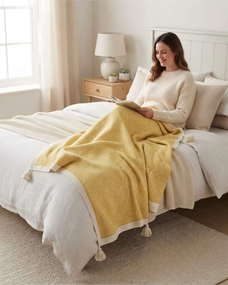 FRAZADA MANTA POLAR LIGERA DE ALGODON SUAVE 130X150 CM - 1