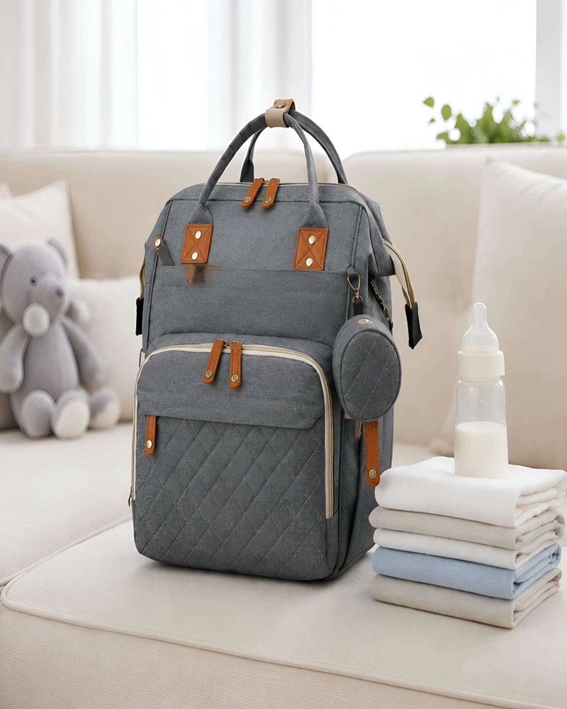 MOCHILA MATERNAL MULTIFUNCIONAL DE GRAN CAPACIDAD CON MONEDERO - 2