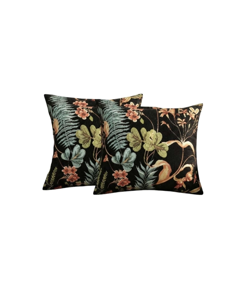 SET X4 COJINES DECORATIVOS JACQUARD BOTANICO 45X45 CM INCLUYE RELLENO - 6