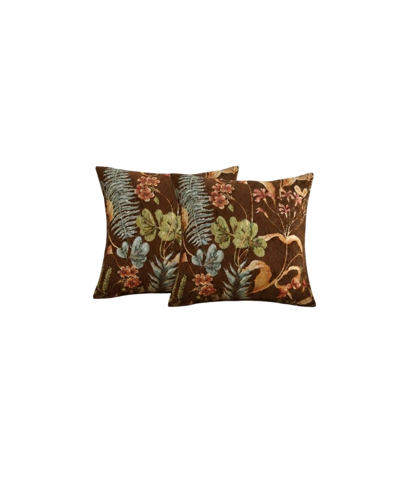 SET X4 COJINES DECORATIVOS JACQUARD BOTANICO 45X45 CM INCLUYE RELLENO - 6