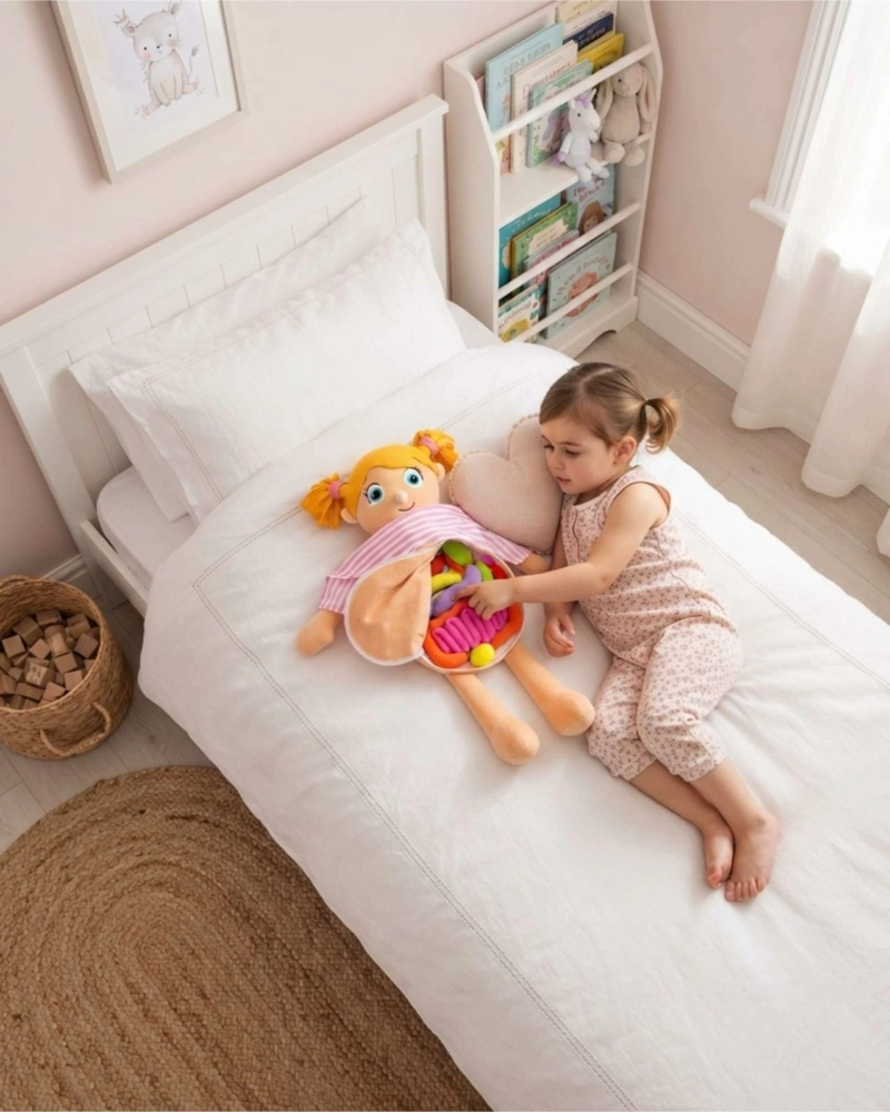 MUÑECA INTERACTIVA MI PRIMER CUERPO HUMANO PELUCHE EDUCATIVO CON ORGANOS - 1
