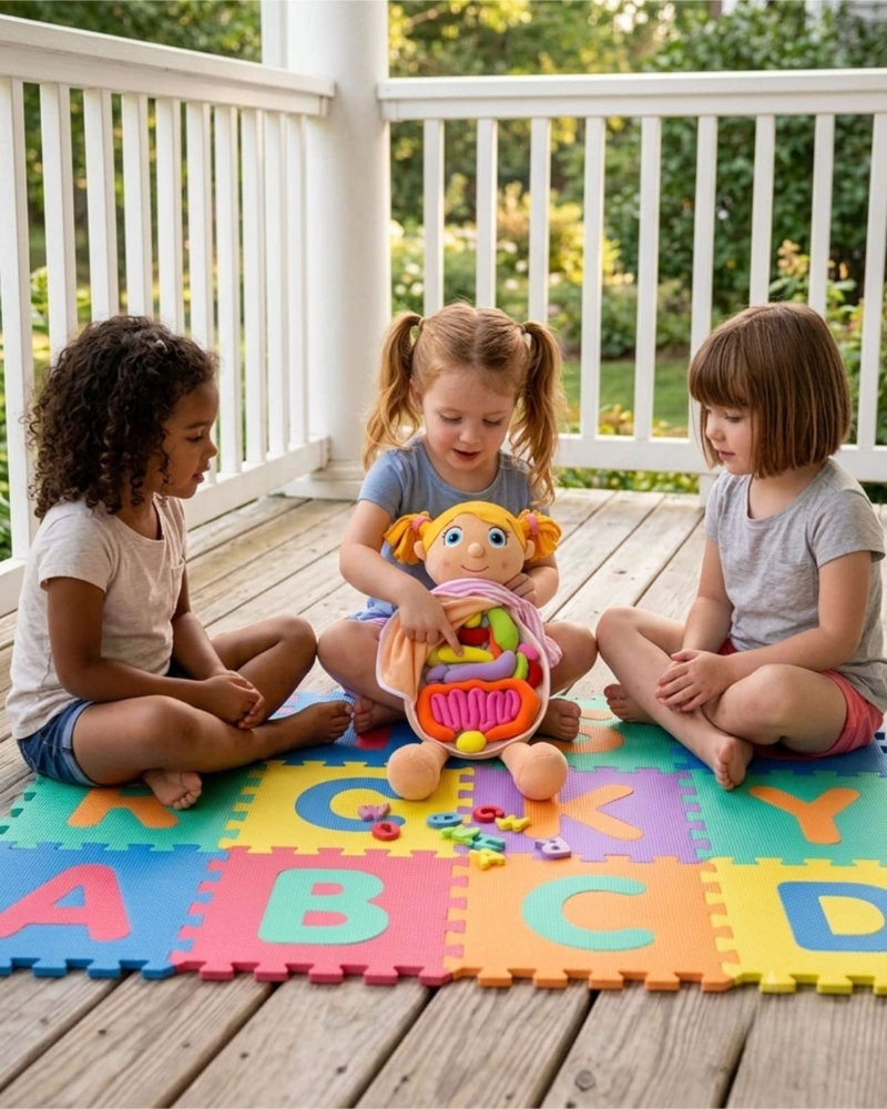 MUÑECA INTERACTIVA MI PRIMER CUERPO HUMANO PELUCHE EDUCATIVO CON ORGANOS - 3