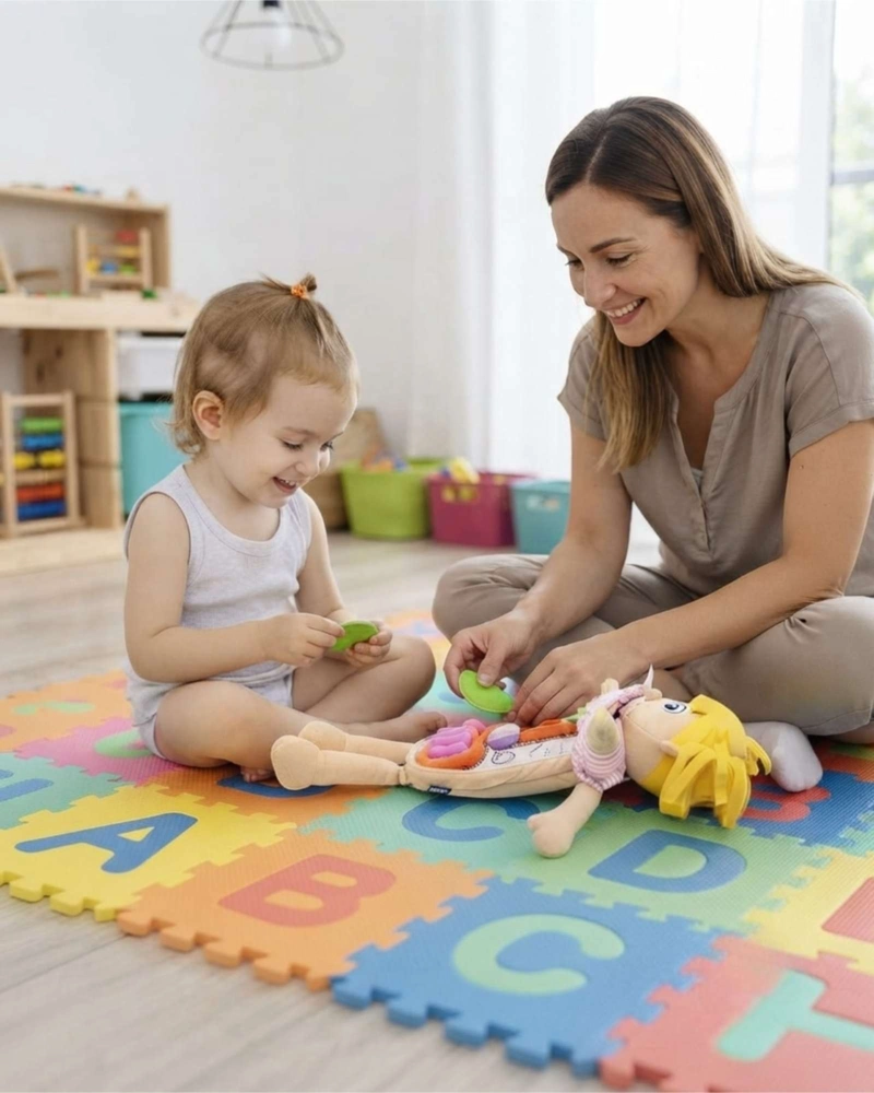 MUÑECA INTERACTIVA MI PRIMER CUERPO HUMANO PELUCHE EDUCATIVO CON ORGANOS - 5