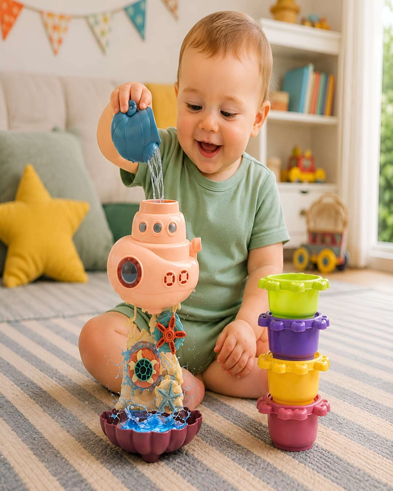 SET DE JUEGO EDUCATIVO PARA BAÑO – CENTRO DE ACTIVIDADES ACUATICAS INTERACTIVO - 5