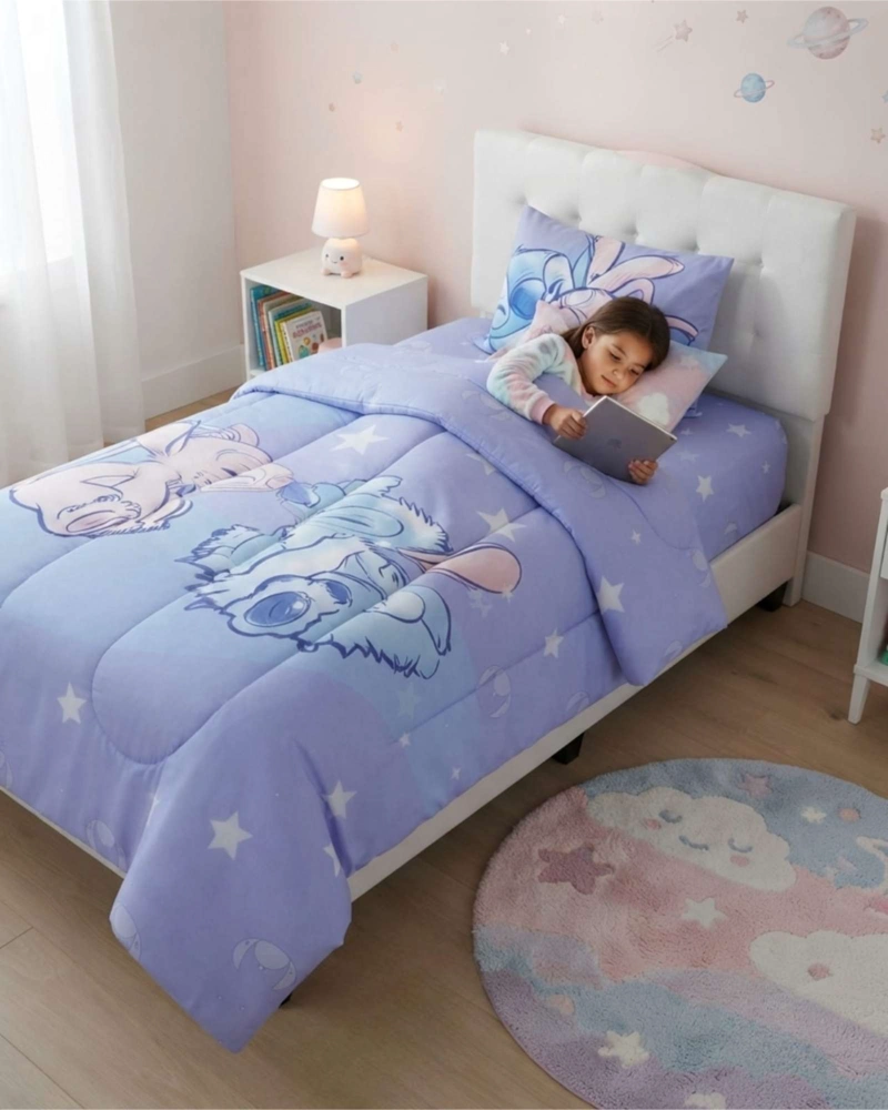 PLUMON INFANTIL STITCH 1.5 PLAZAS + FUNDA DE ALMOHADA - 1