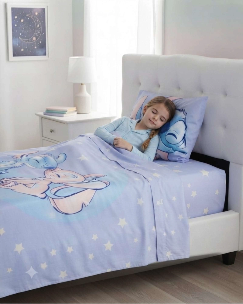 JUEGO DE DORMITORIO INFANTIL STITCH PLUMON + SABANAS 1.5 PLAZAS - 5