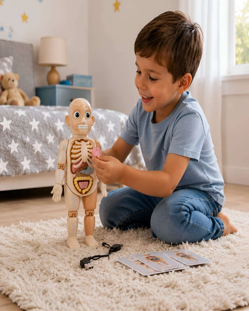 SET EDUCATIVO EXPLORA EL CUERPO HUMANO 21 PIEZAS MODELO ANATOMICO - 1