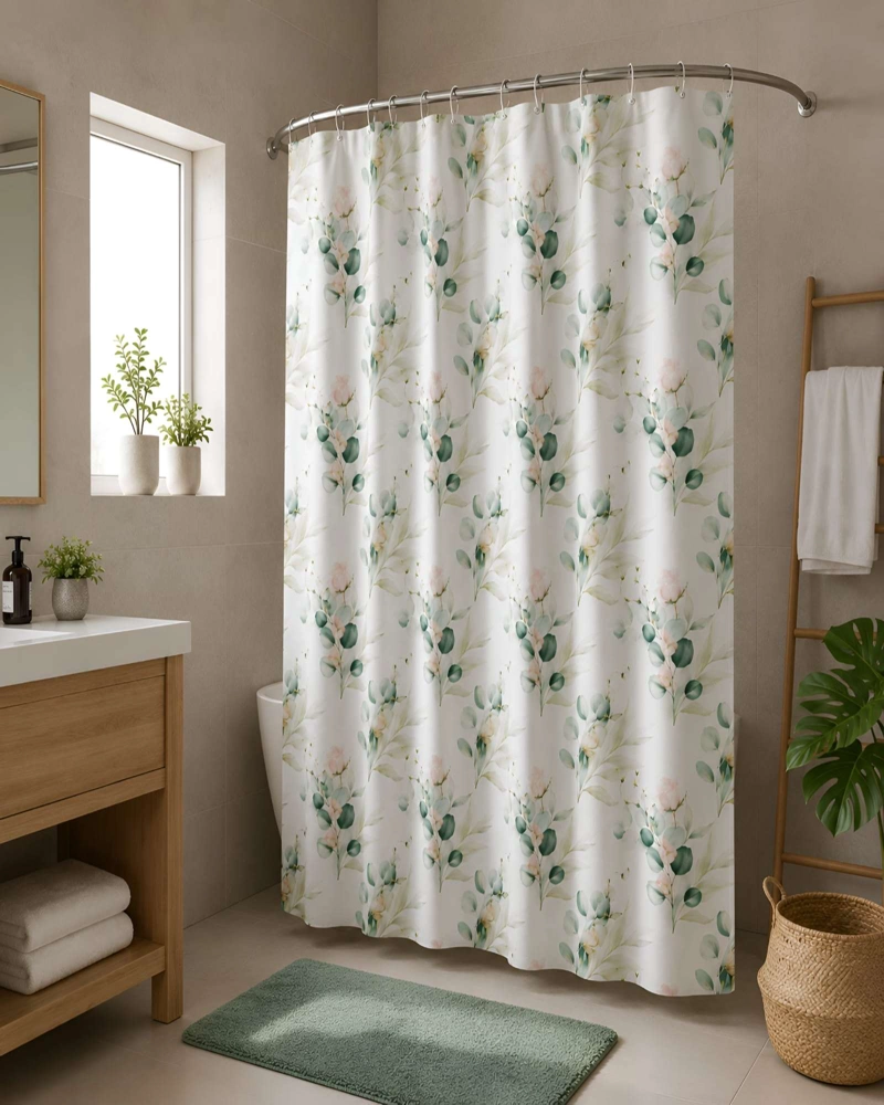 CORTINA DE BAÑO CON FORRO - ESTILO Y FUNCIONALIDAD PARA TU BAÑO - 3