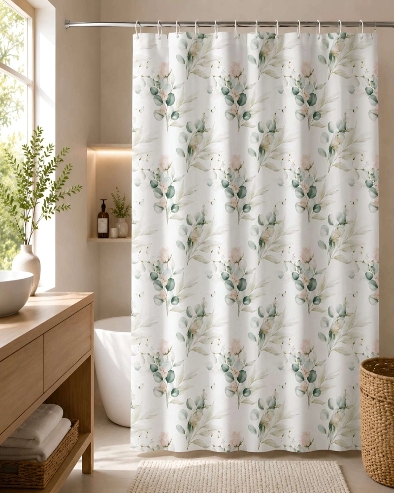 CORTINA DE BAÑO CON FORRO - ESTILO Y FUNCIONALIDAD PARA TU BAÑO - 5