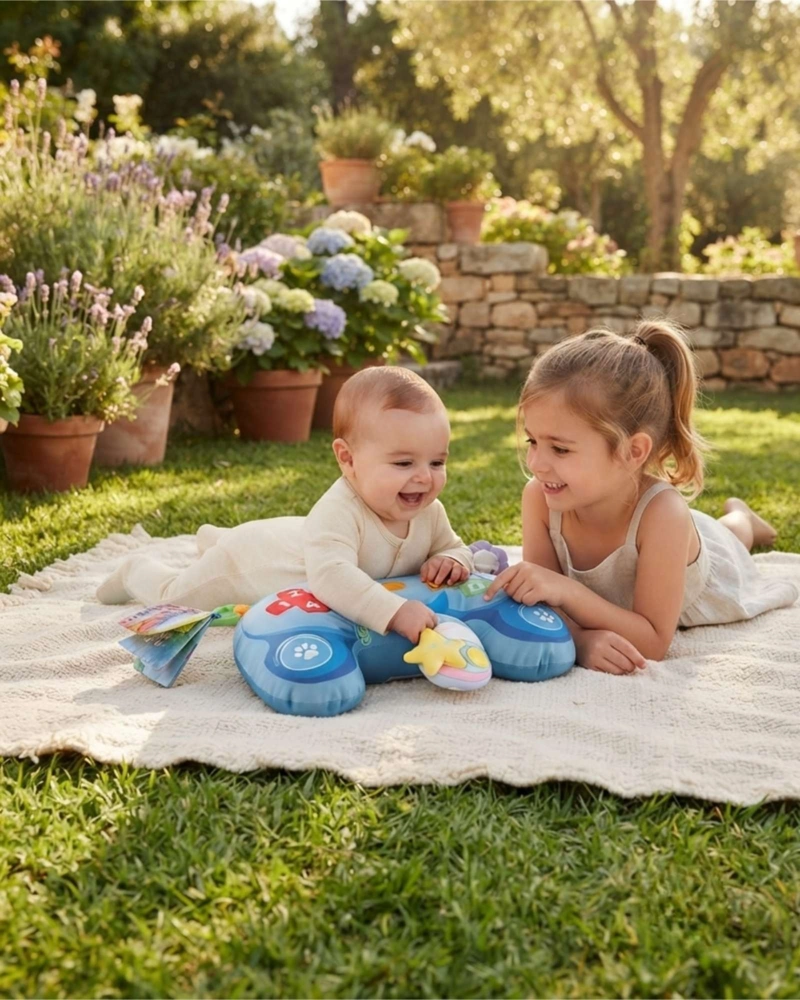 COJIN SENSORIAL DE ESTIMULACION TEMPRANA CON ACCESORIOS PARA BEBE - 5