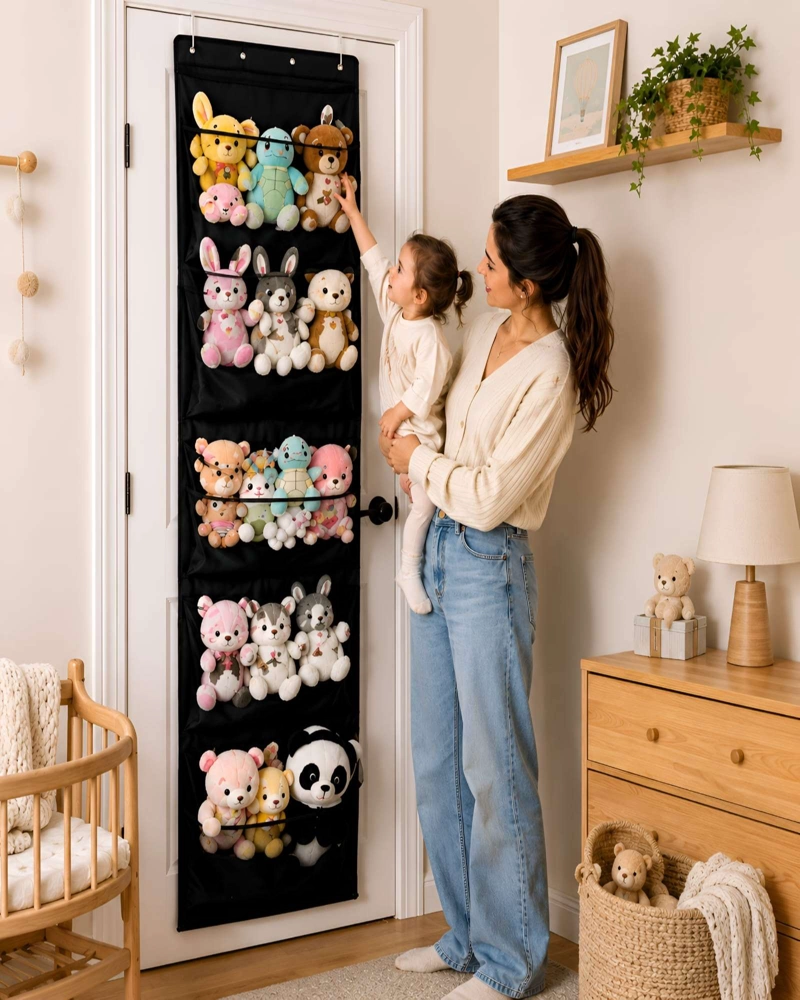 MALLA ORGANIZADORA COLGANTE DE PUERTA PARA JUGUETES Y PELUCHES - 2