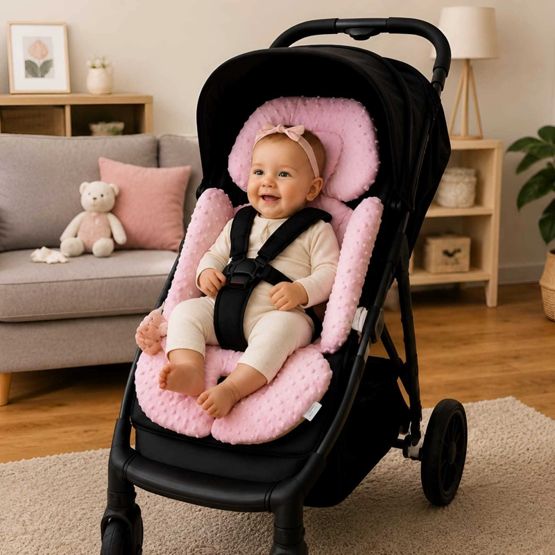COJIN REDUCTOR UNIVERSAL ACOLCHADO PARA COCHE DE BEBE - 1