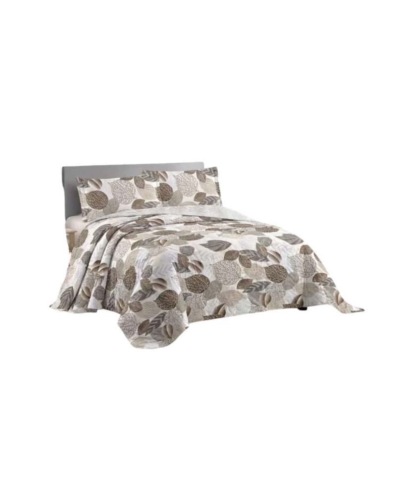 CUBRECAMA QUILT DE VERANO 2 PLAZAS DELGADO + 2 ALMOHADADAS - 6