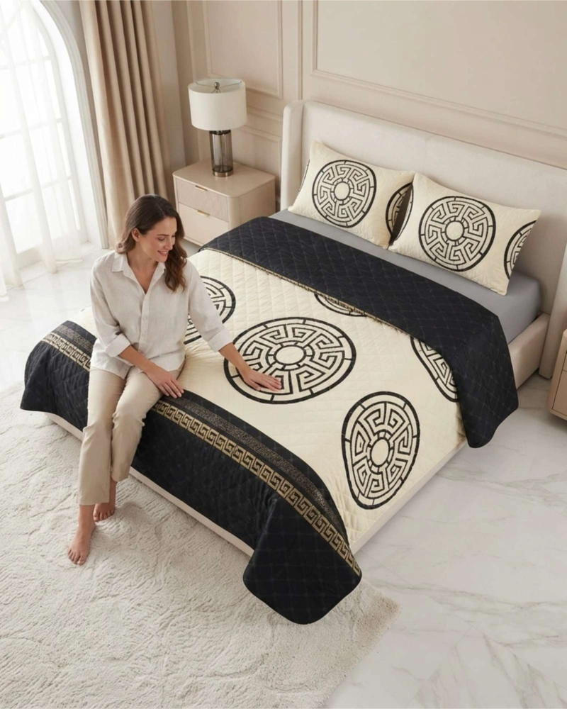 CUBRECAMA QUILT DE VERANO SUPER KING DELGADO ULTRA LIVIANO - 6