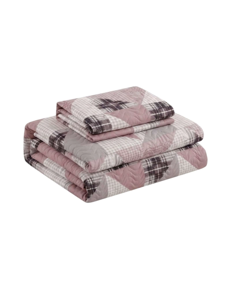 CUBRECAMA QUILT DE VERANO 1.5 PLAZAS DELGADO + 1 ALMOHADA - 6