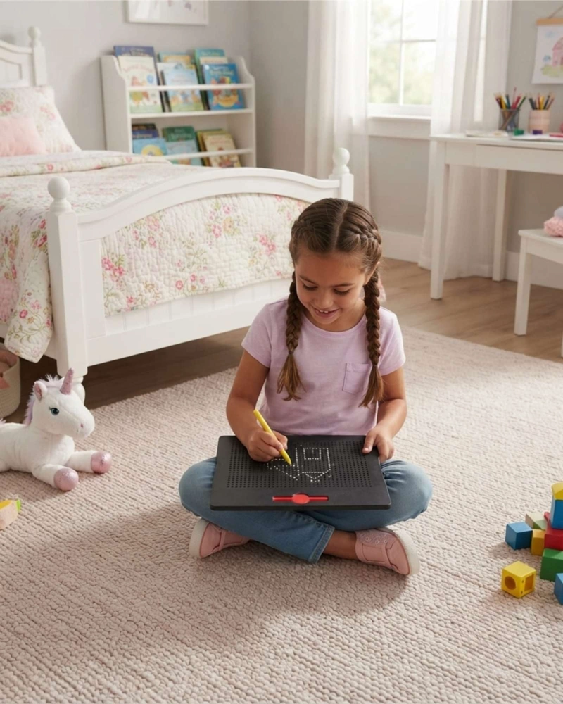 JUGUETE EDUCATIVO TABLA MAGNETICA MOTRICIDAD FINA NIÑOS - 5