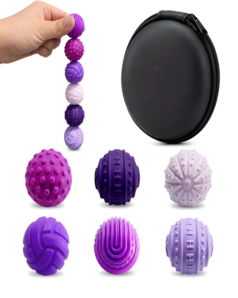 PELOTAS SENSORIALES CON IMAN PARA BEBES Y NIÑOS ANTIESTRES - 6
