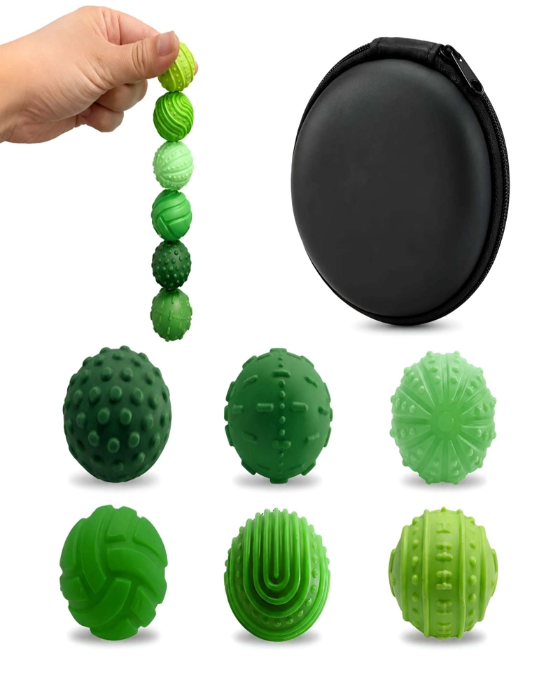 PELOTAS SENSORIALES CON IMAN PARA BEBES Y NIÑOS ANTIESTRES - 6