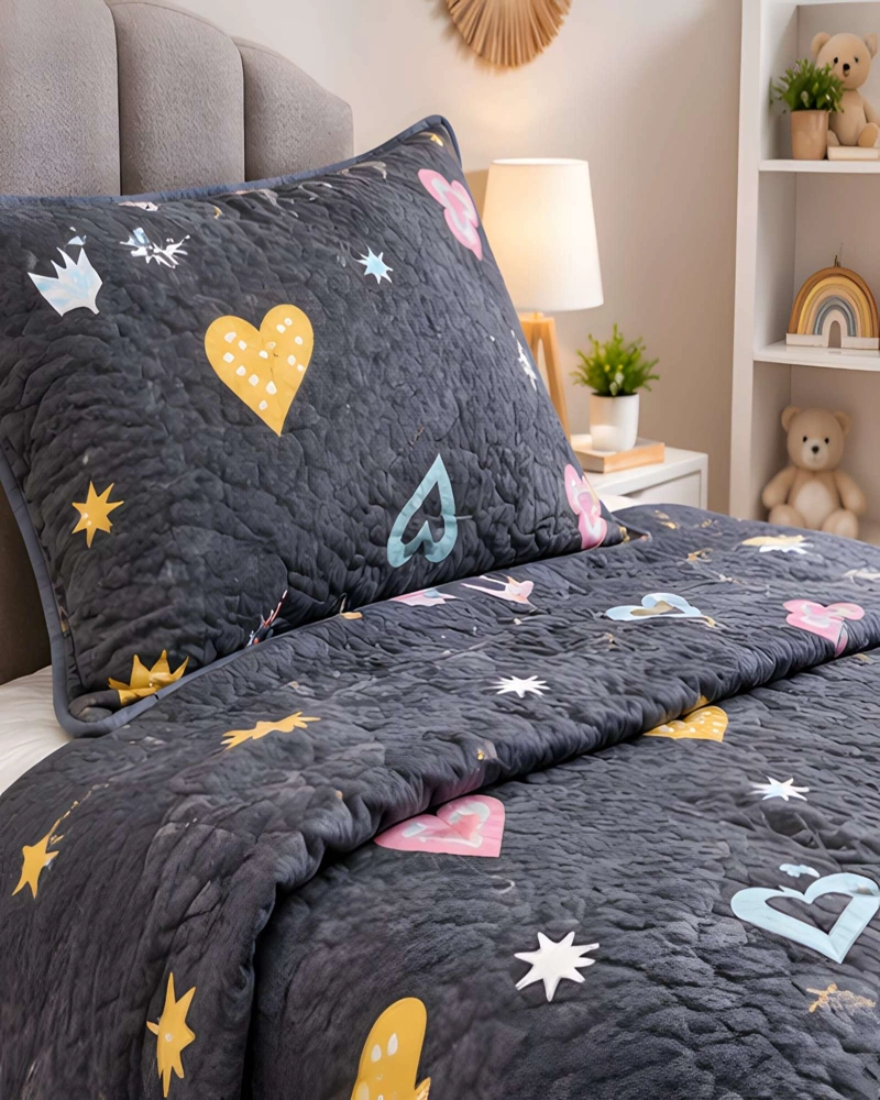 CUBRECAMA 1.5 PLAZAS (180X230 CM) + 1 ALMOHADA + 1 FUNDA - 3