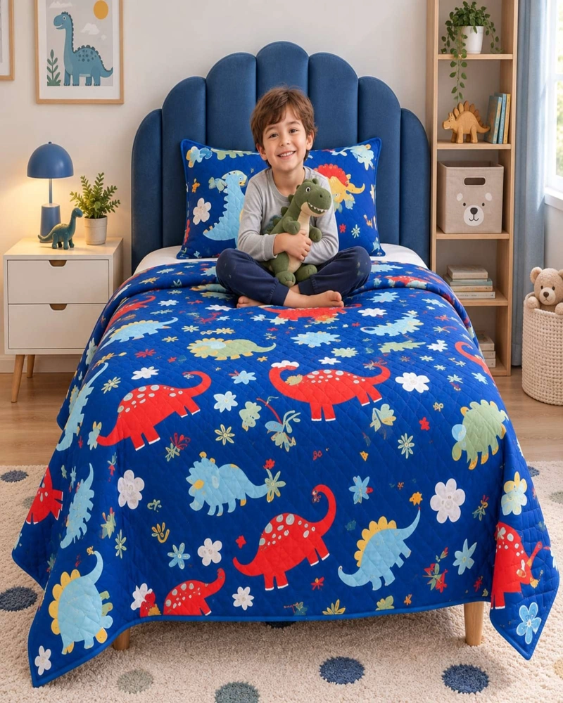 CUBRECAMA 1.5 PLAZAS (180X230 CM) + 1 ALMOHADA + 1 FUNDA - 1