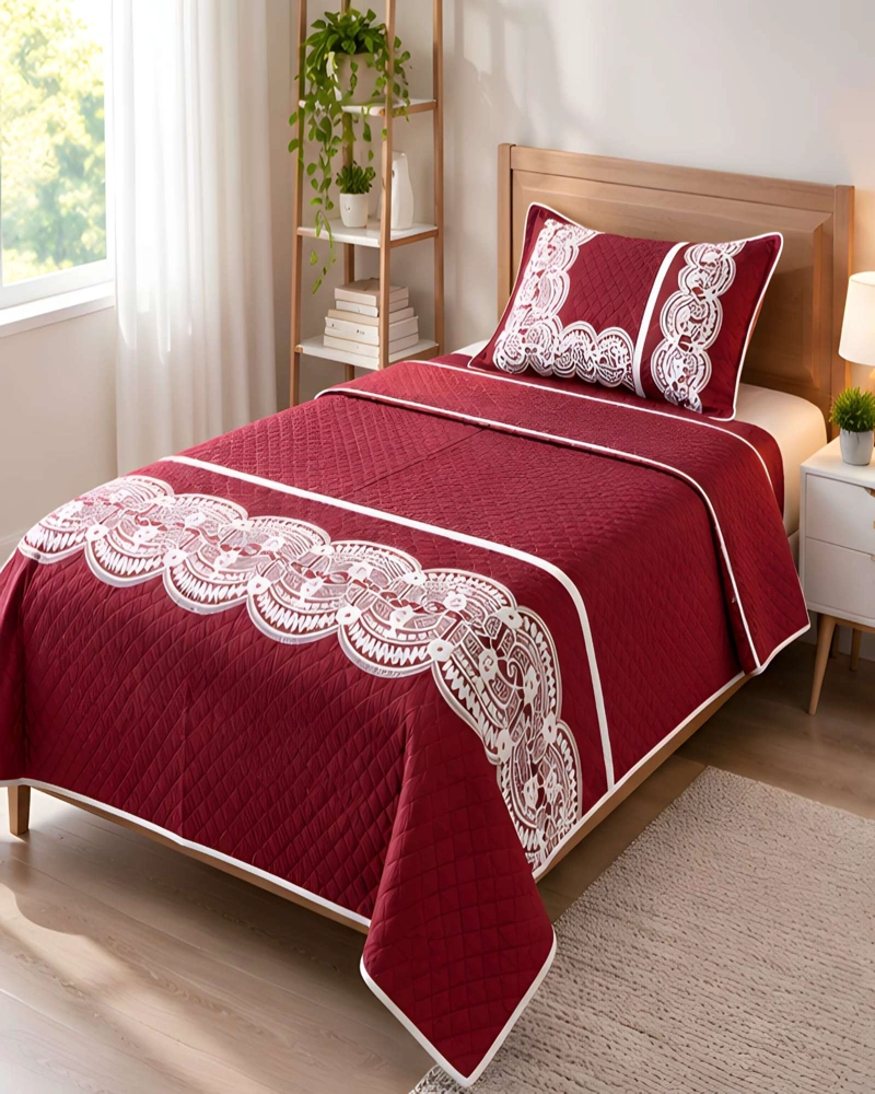 CUBRECAMA 1.5 PLAZAS (180X230 CM) + 1 ALMOHADA + 1 FUNDA - 2