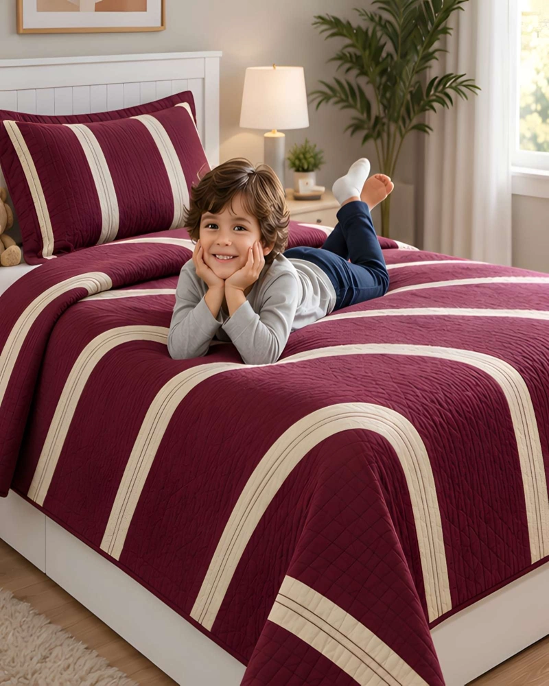 CUBRECAMA 1.5 PLAZAS (180X230 CM) + 1 ALMOHADA + 1 FUNDA - 3