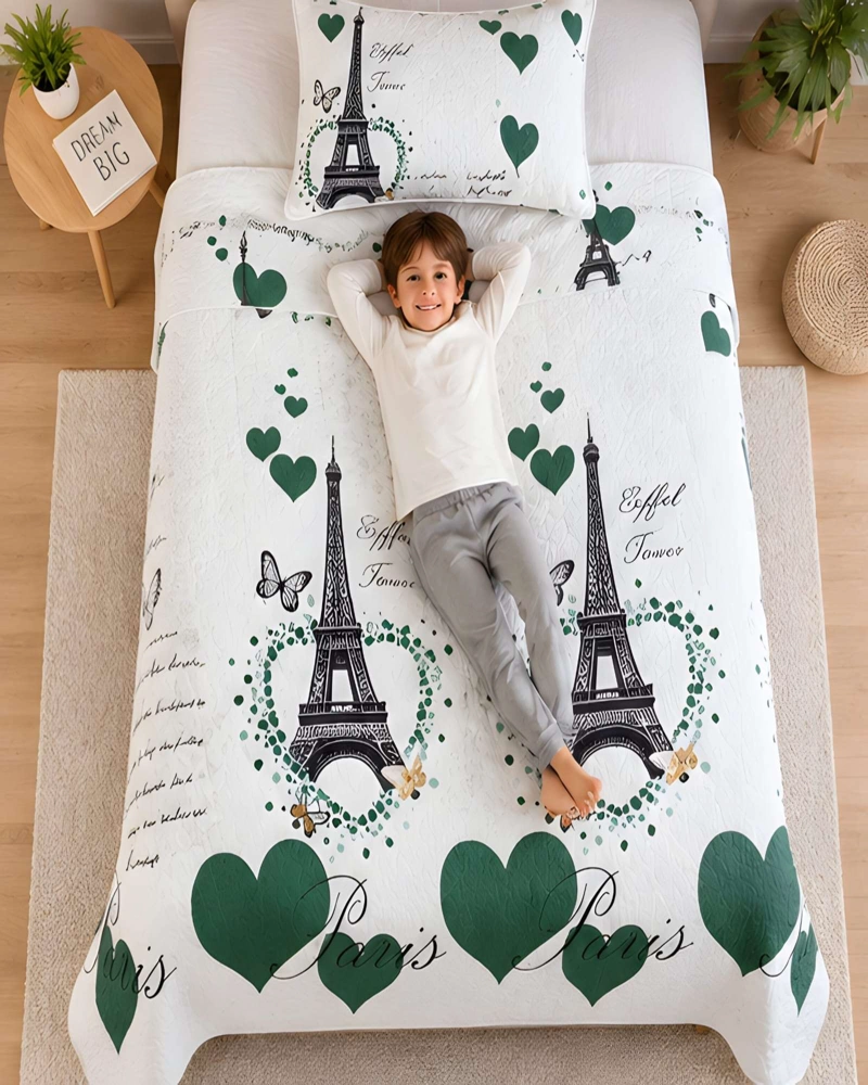 CUBRECAMA 1.5 PLAZAS (180X230 CM) + 1 ALMOHADA + 1 FUNDA - 3