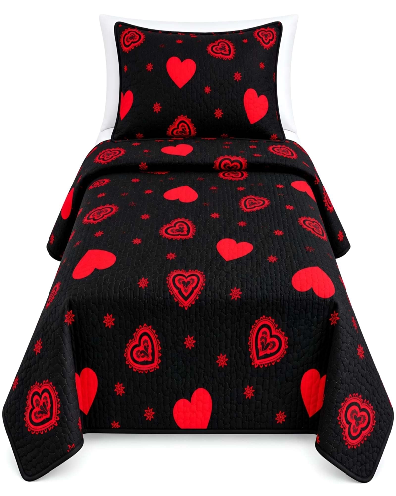 QUILT DELGADO DE VERANO PLAZA Y MEDIA MAS ALMOHADA ULTRA SUAVES - 6