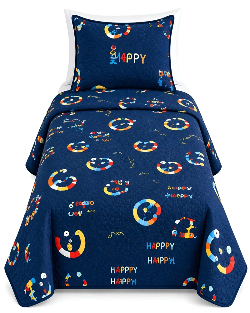QUILT DELGADO DE VERANO PLAZA Y MEDIA MAS ALMOHADA ULTRA SUAVES - 6