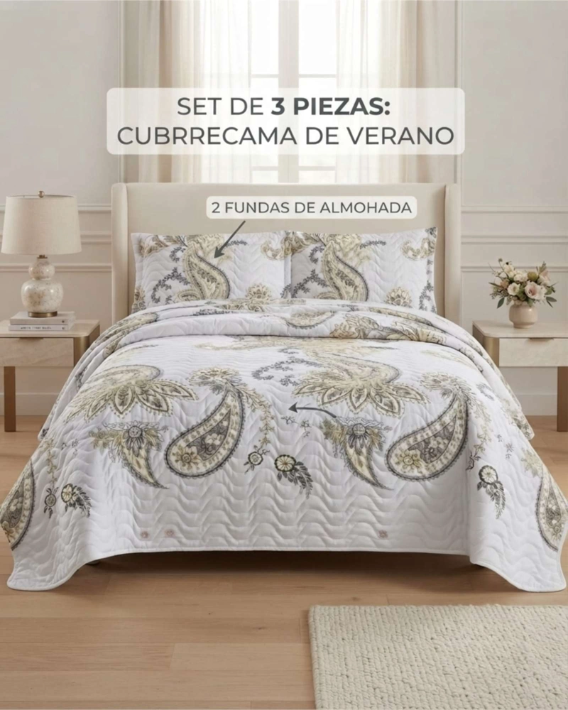 QUILT DE VERANO TEXTURA ULTRA SUAVE KING - 3